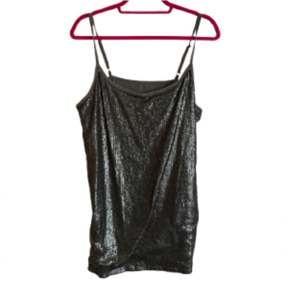 torrid Black Sequin Spaghetti Strap Cami - Size 3